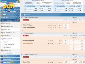 Bang cuoc bong chuyen gom nhieu keo tai SUMVIP