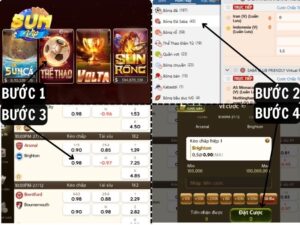 Huong dan bon buoc tham gia ca cuoc bong da trong nha tai SUMVIP 1