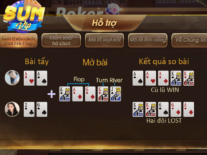Poker Online – Tựa Game Bài Đấu Trí Không Nên Bỏ Qua Tại SUMVIP cach choi va luat choi co ban 1